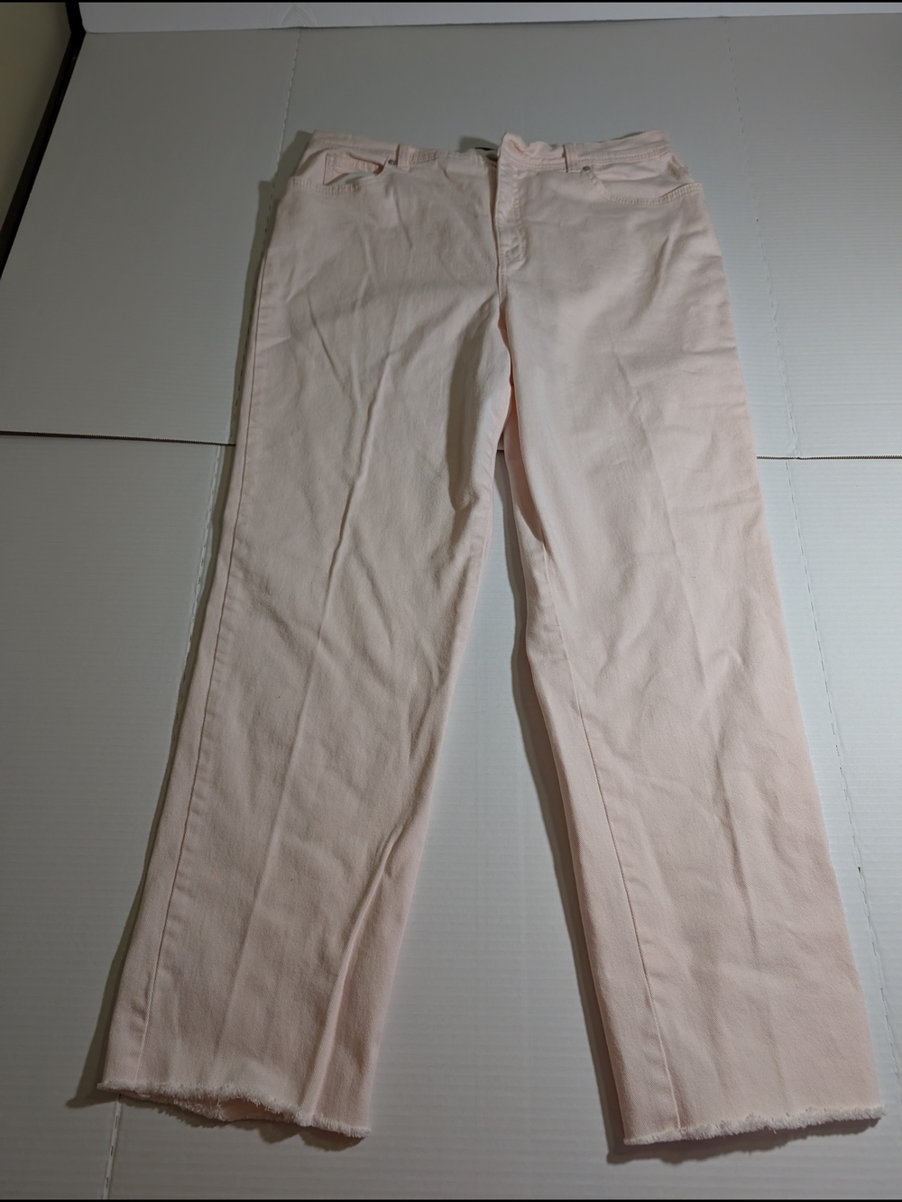 Gloria Vanderbilt Amanda Pale Pink High-Rise Jeans